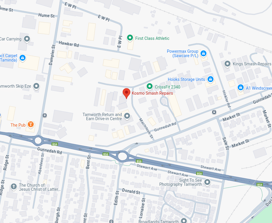 Kosmo Smash Repairs - Google Map